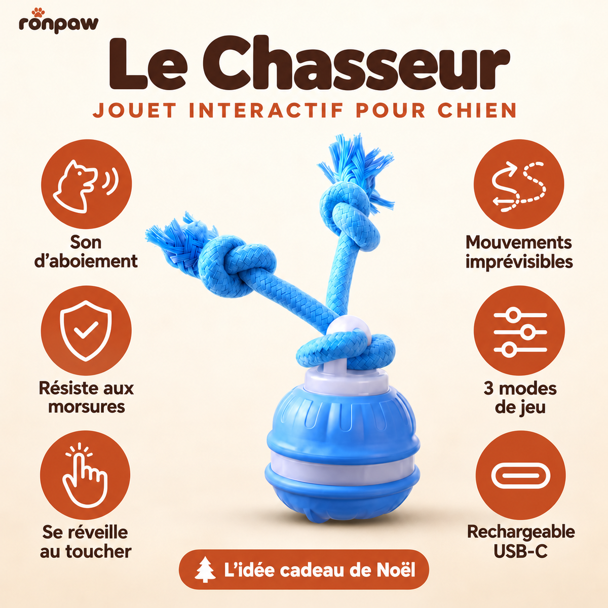 Le Chasseur RonPaw · le jouet qui bouge tout seul