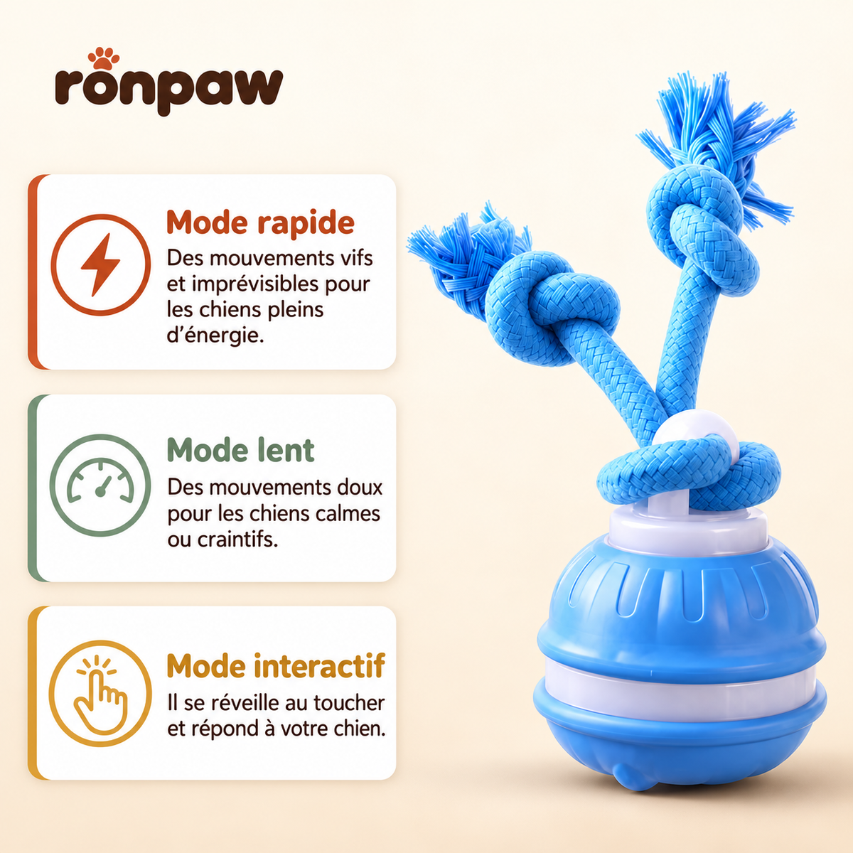 Le Chasseur RonPaw · le jouet qui bouge tout seul